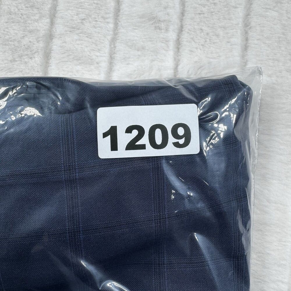 Ralph Lauren The Comfort Flex Pant Men's 42x29 Flat Front Navy Plaid Casual NWT - Picture 15 of 15